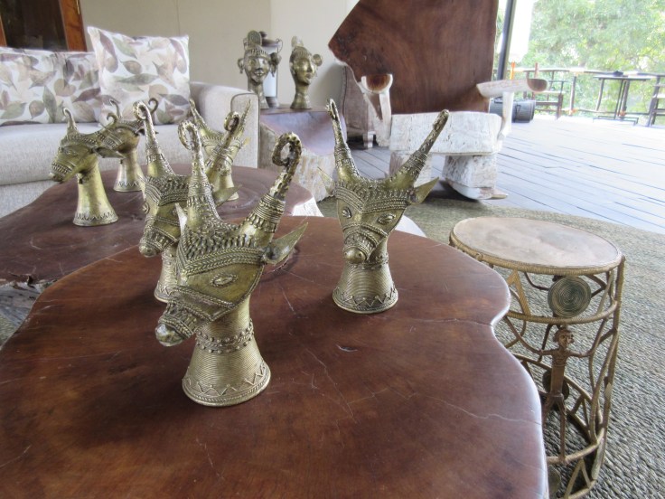 Baiga Tribe Crafts Sit on Tables Around Banjaar Tola in Kanha National Park, India