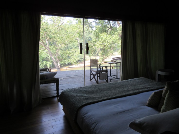 A View of Banjaar River from One of the Tents at Banjaar Tola in Kanha National Park in India