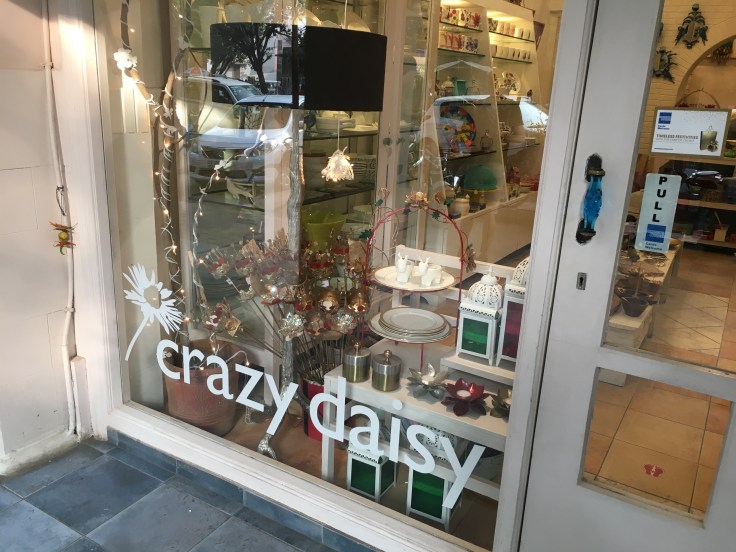 The Front of the Crazy Daisy Store in New Delhi, India as Viewed from the Sidewalk