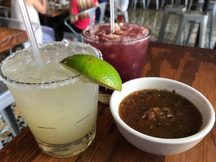 A Margarita, a Sangria and Salsa at Tacolicious in Palo Alto, California