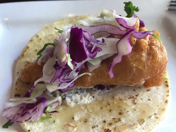 A Baja Style Pacific Cod Taco at Tacolicious in Palo Alto, California