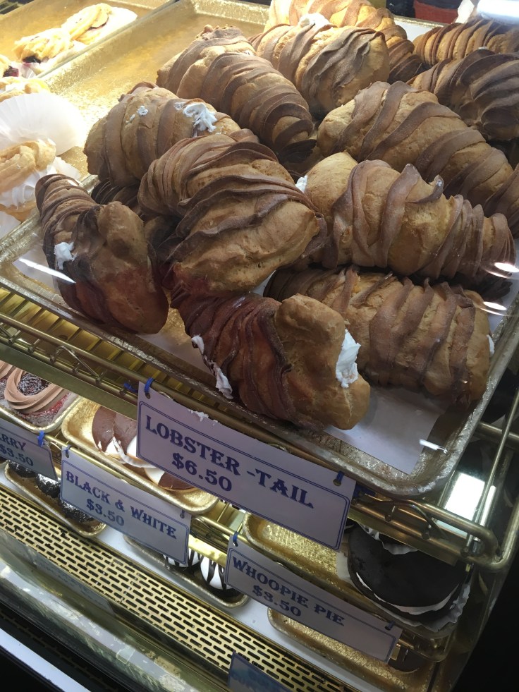 A Stack of Freshly Made Lobster Tails From Mike's Pastry in Boston, Massachusetts Sit on a Tray
