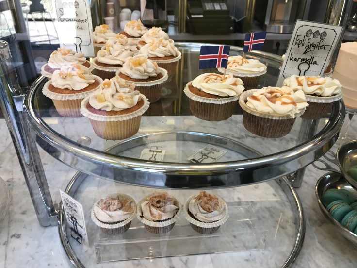A Piece of the Sweet Life - Cupcakes on Display at the 17 Sortir Bakery in Reykjavík, Iceland