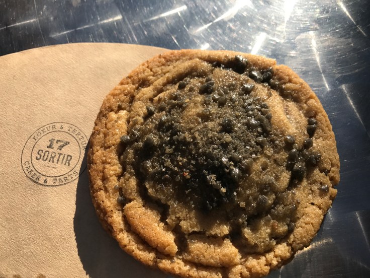 Sweet Tooth Worthy - A Chocolate Chip and Turkish Pepper (Licorice) Cookie at 17 Sortir in Reykjavík's Grandi Harbor (Old Harbor)