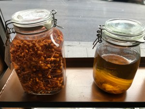 Jars of Dilliciousness on the Windowsill at Dill Restaurant in Reykjavík, Iceland