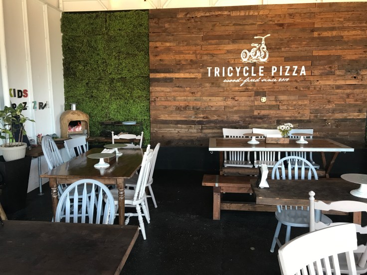 A Real Pizza Work - Tricycle Pizza's Indoor Dining Area in Monterey, California