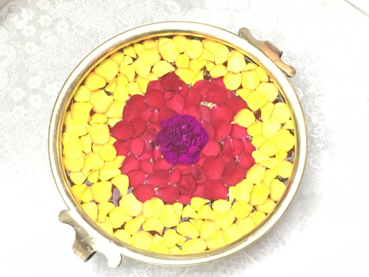 Best of the Bunch - An Example of Flower Petal Rangoli in Mumbai, India
