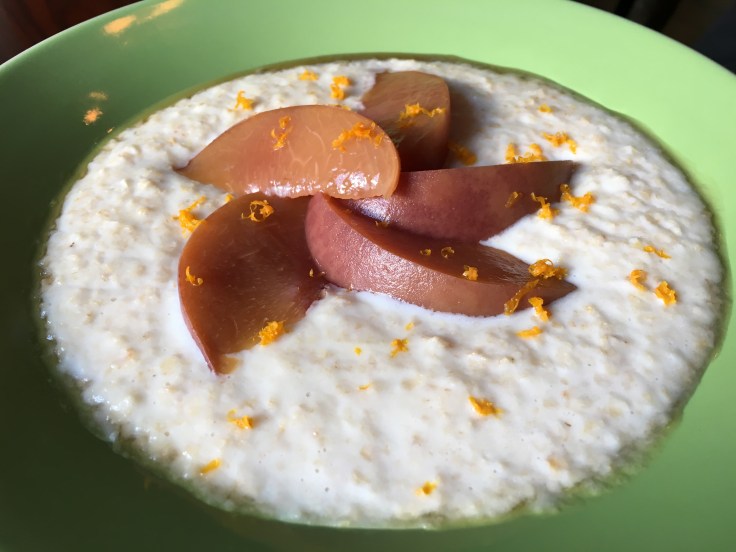 Just Right - The Porridge and Poached Fruits at A Tiny Place in Hobart, Tasmania