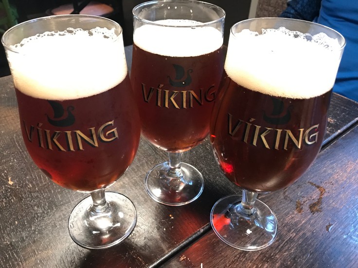 Beer Belly - Pints of Einstök Ölgerð's Viking White Ale at Kaffi Krús in Selfoss, Iceland