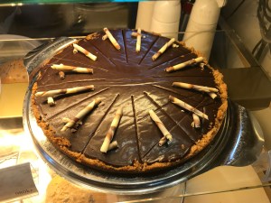 A Pecan and Karamellukaka (Caramel) Cake at Kaffi Krús in Selfoss, Iceland