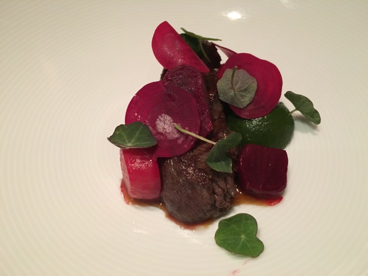 Just Beet it - Loin of New Zealand Venison Paired with Beetroot at Tetsuya's Restaurant in Sydney, Australia