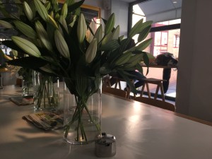 ...and Fresh Flowers at Federal in Madrid, Spain