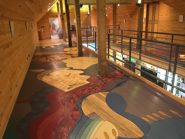 Boards You Won't Get Bored By - Frogmore Creek's Wooden Floor Art Installation by Tom Samek
