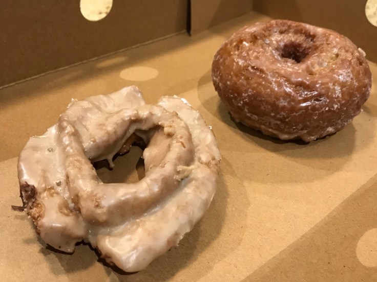Oh My Gourd - A Maple Glazed Old Fashioned and a Pumpkin Buttermilk Donut From Stan's Donut Shop in Santa Clara, California