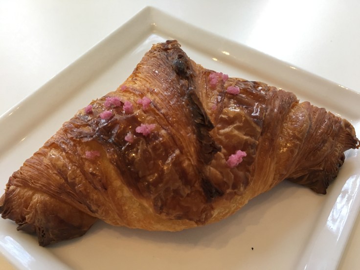 Stop and Smell the Flowers - A Rose Flavored Croissant at Voyageur du Temps in Los Altos, California