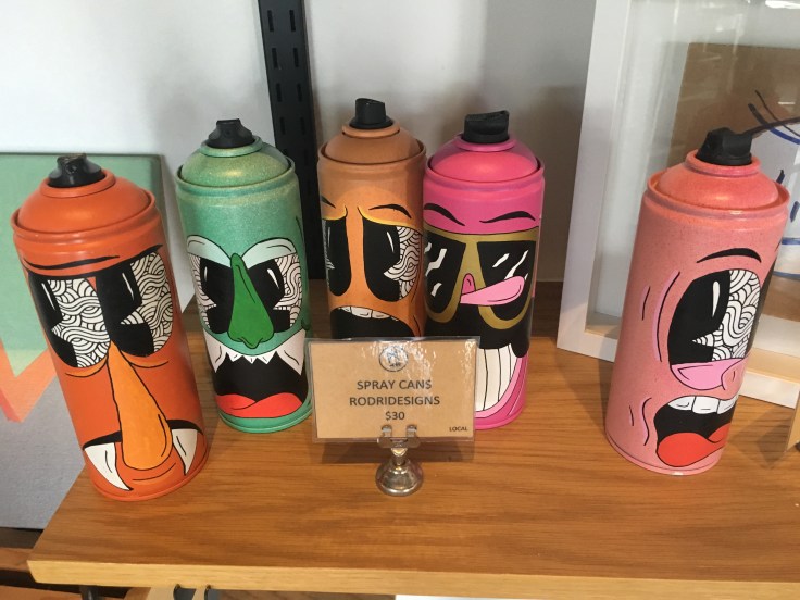 Spray Awhile - Miam Café in Miami, Florida Sells Coffee and Unique Items Like Spray Can Art by Rodridesigns
