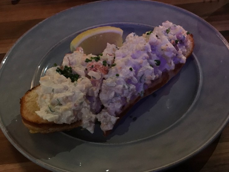 Fresh Maine Lobster Toast With Crème Fraîche, Stewed Red Chili and Lemon Served on Brioche at Asa in Los Altos, California