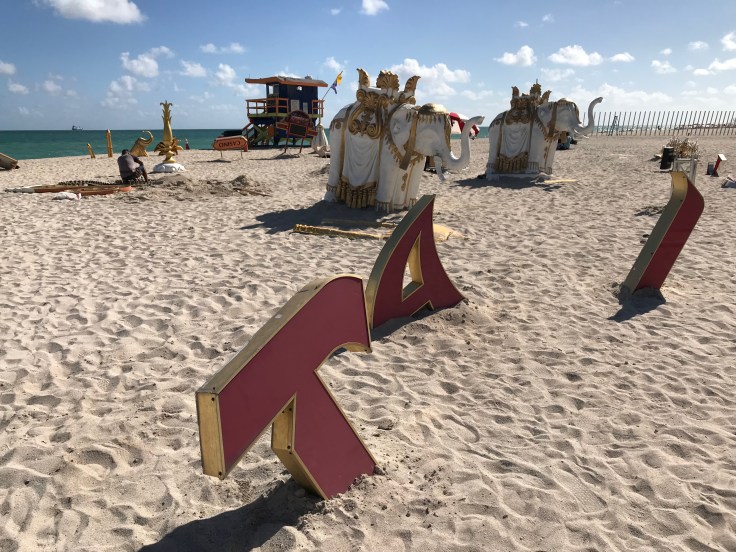 Roll the Dice - Peter Tunney's, "The Sinking of the Taj Mahal," at Faena Beach in Miami, Florida
