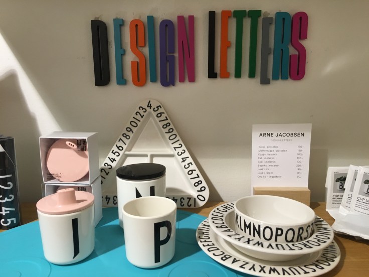 I'm Close Friends with 25 Letters of the Alphabet, I Don't Know Y - Design Letter's Arne Jacobsen Line at Norway Designs in Oslo