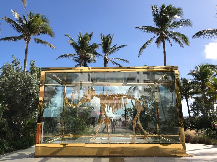 Glittering Extinction - Damien Hirst's Gold Woolly Mammoth at the Faena Hotel in Miami, Florida
