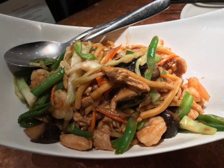 Shanghai "Fat" Chow Mein with Pork, Shrimp and Chicken at China Live in San Francisco, California During SF Restaurant Week