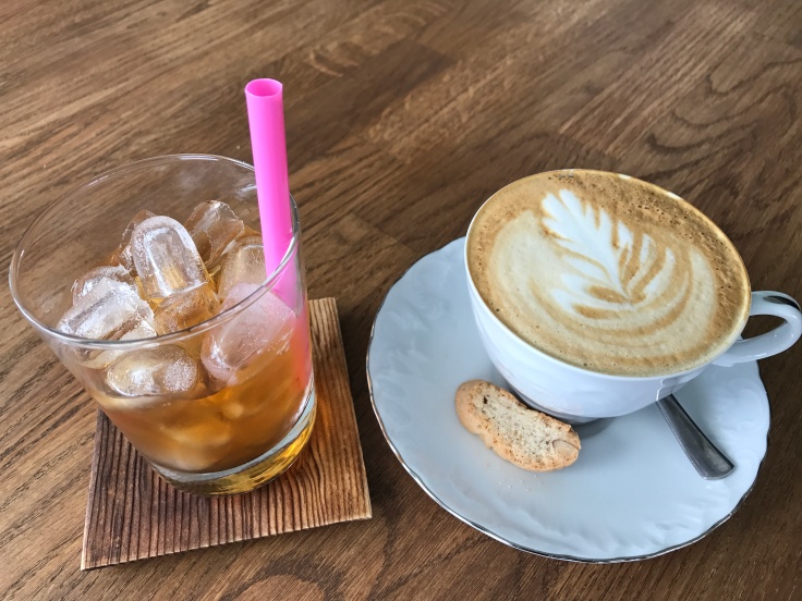 We Go Together Like... Gin and a Cappuccino? - A Tea Infused Gin on Ice and a Cappuccino at Kumiko in Reykjavík, Iceland