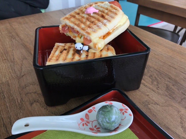 Just Press Play - A Grilled Iklämmt (Similar to a Veggie Panini) and a Matcha Truffle with Lemongrass and Kaffir Lime at Kumiko in Reykjavík, Iceland