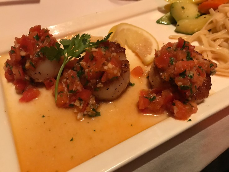 The Sea Scallop (Saint-Jacques à la Provençale) Dish at La Bohème in Palo Alto, California