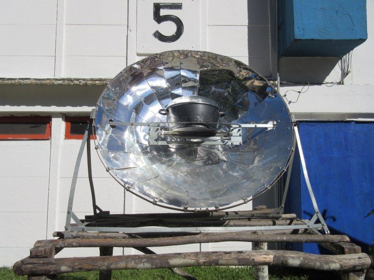 The Solar Stove at El Romero in Las Terrazas, Cuba Proudly Sits on Display Near the Restaurant's Front Entrance